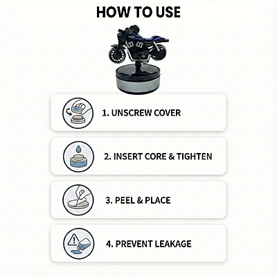 Motorcycle Rotating Car Blue Diffuser for Car