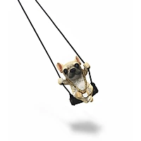 Hot Selling Cute Pet Dog Car Pendant For Rear view Mirror (Brown)