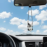Hot Selling Cute Pet Dog Car Pendant For Rear view Mirror.