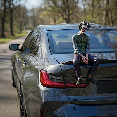 Joker Action Figure with Mask