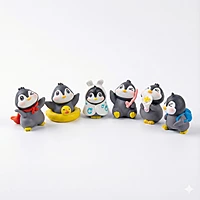 Miniature Penguin Figures Decorations Items