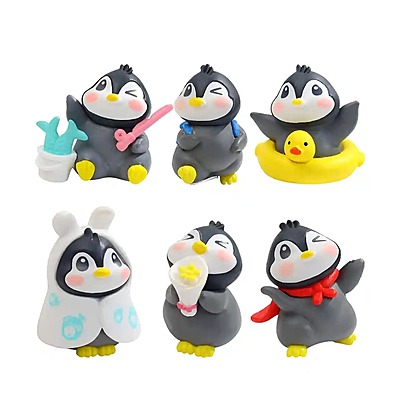 Miniature Penguin Figures Decorations Items