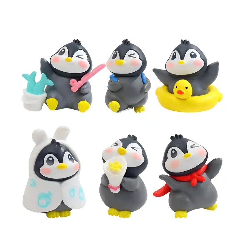 Miniature Penguin Figures Decorations Items