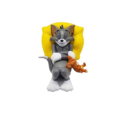 Car Dashboard Toy Showpiece Cute Sleeping Tom and Jerry Figurine Car Decoration Accessories