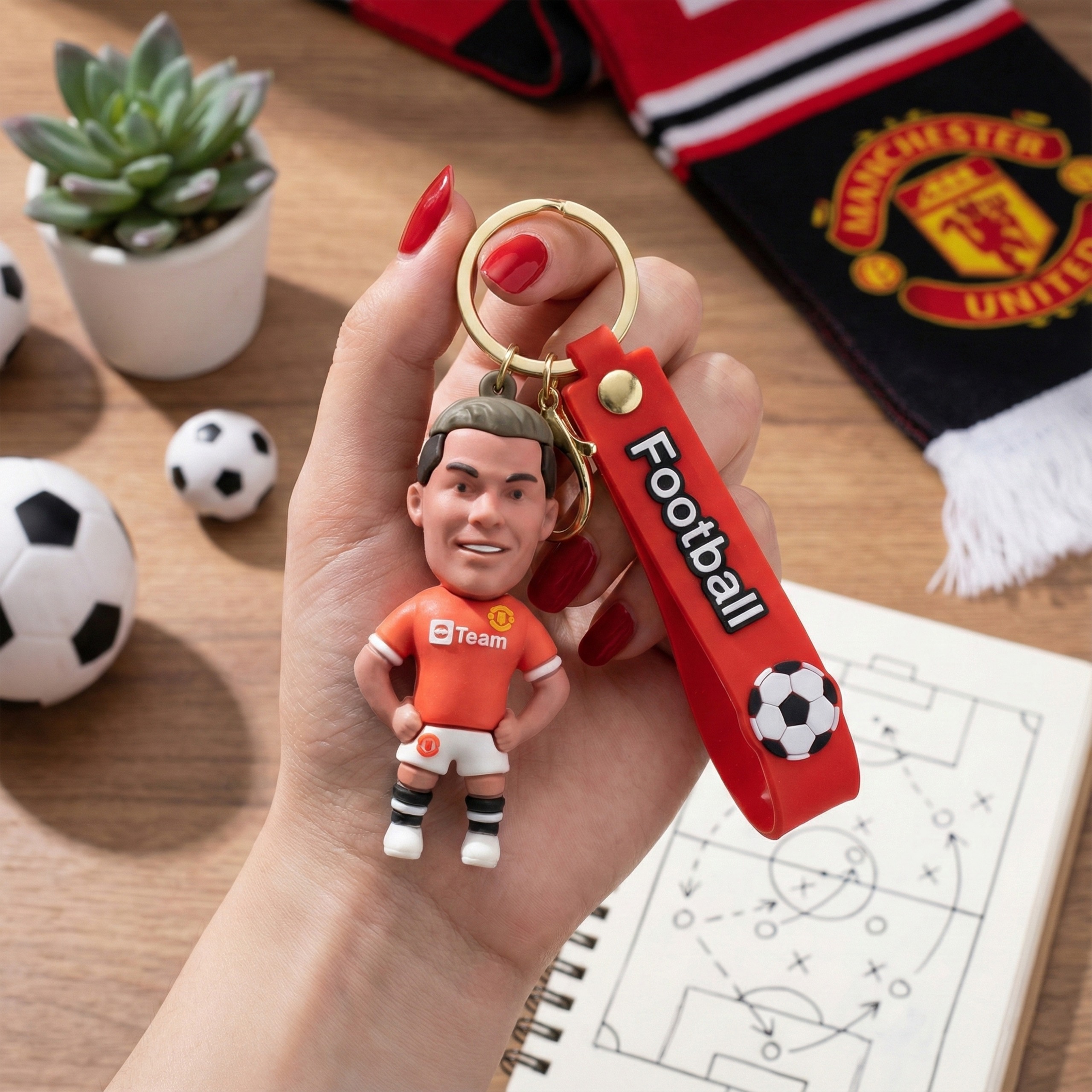 Cristiano Ronaldo 3D keychain