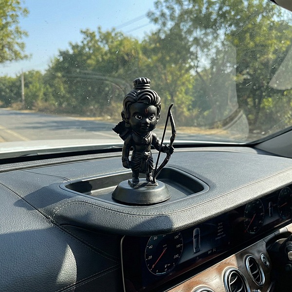 Shri Ram Lalla Figurine Showpiece for Car Dashboard