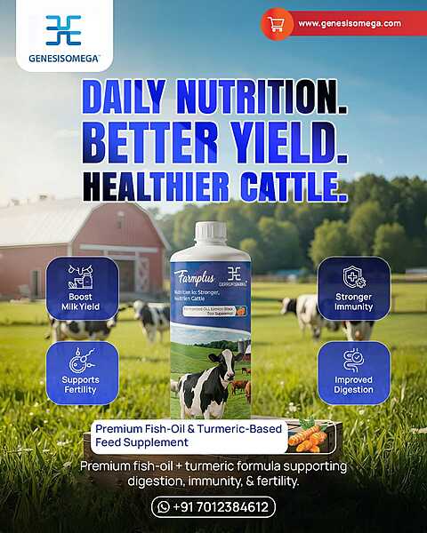 FARMPLUS FISH3OIL OMEGA 36 TURMERIC EXTRACT BLEND FOR DAIRY 1L