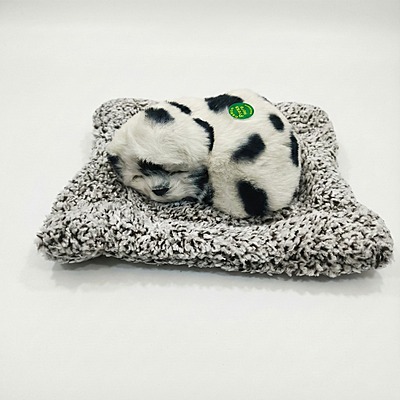 Sleeping Dog On Carpet Silicone Animal Toy for Car Dashboard, Home Decor