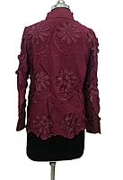 Flower Embellishment Collar Shirt