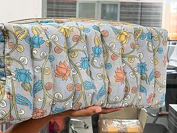 Quilted Toiletry kits for hair accessories storage Quilted Toiletry kits for hair accessories storage