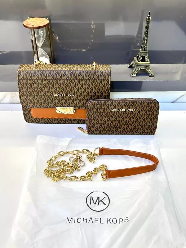 MODEL: MK MICHAEL KORS BROWN LEDIES HAND BAG PREMIUM QUALITY*