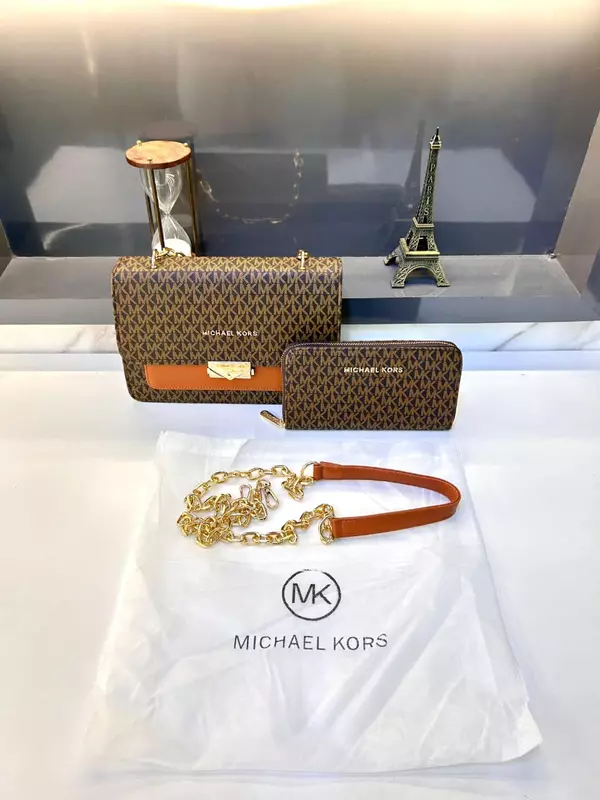 MODEL: MK MICHAEL KORS BROWN LEDIES HAND BAG PREMIUM QUALITY*