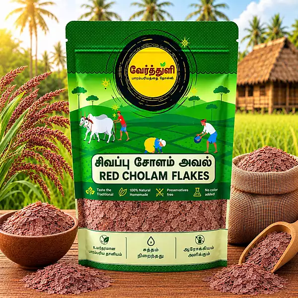Red Cholam Flakes