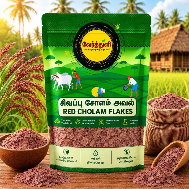 Red Cholam Flakes