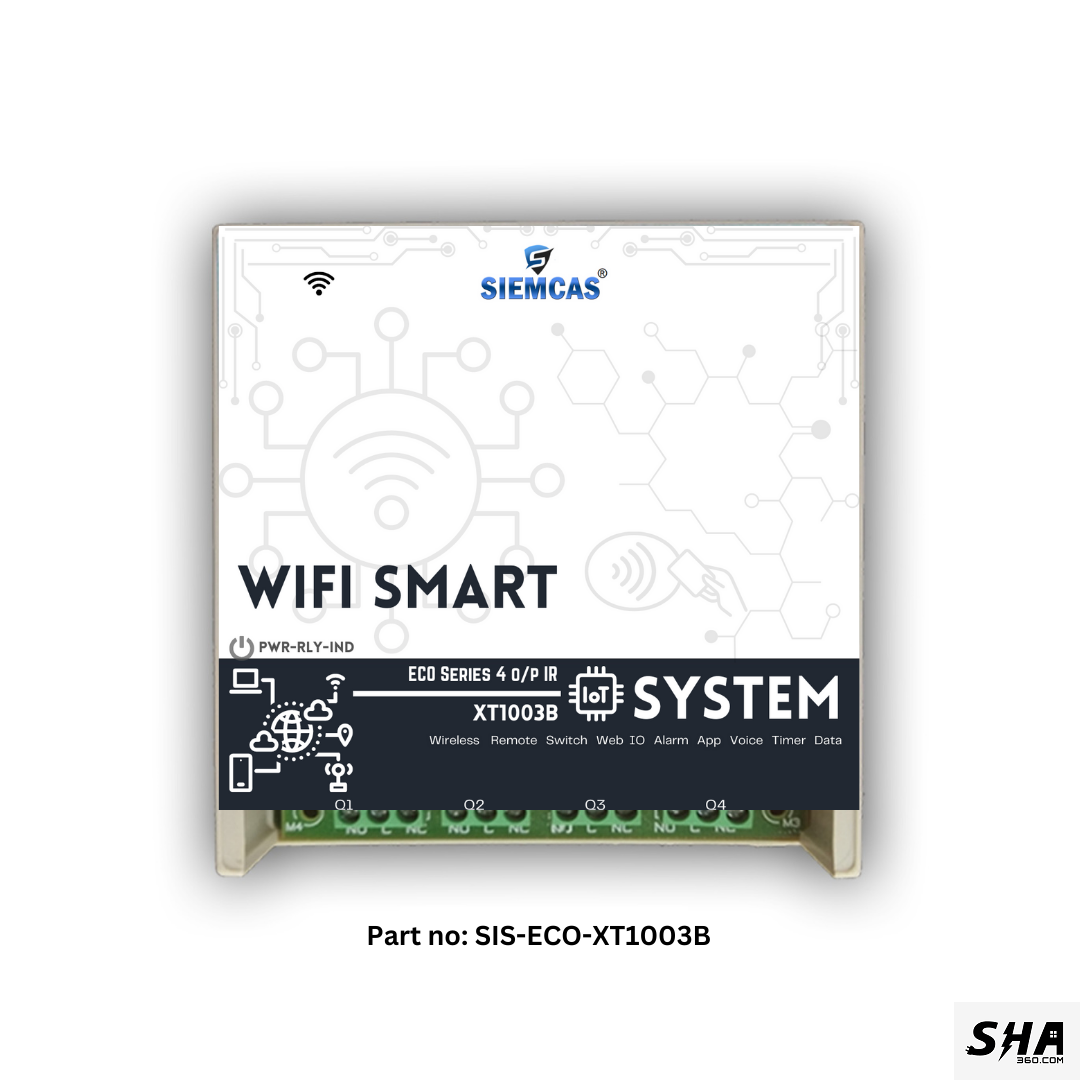 SIEMCAS Wifi Smart ECO Series Plus IR 4 Channel State IoT Cloud Operation SHA-SIS-ECO-XT1003B - Sha360