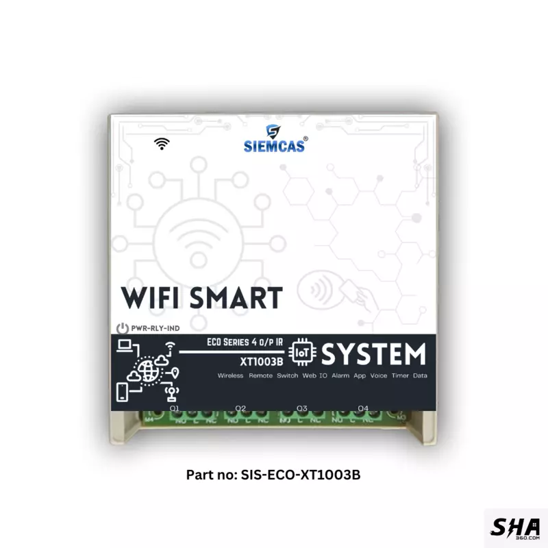 SIEMCAS Wifi Smart ECO Series Plus IR 4 Channel State IoT Cloud Operation SHA-SIS-ECO-XT1003B - Sha360