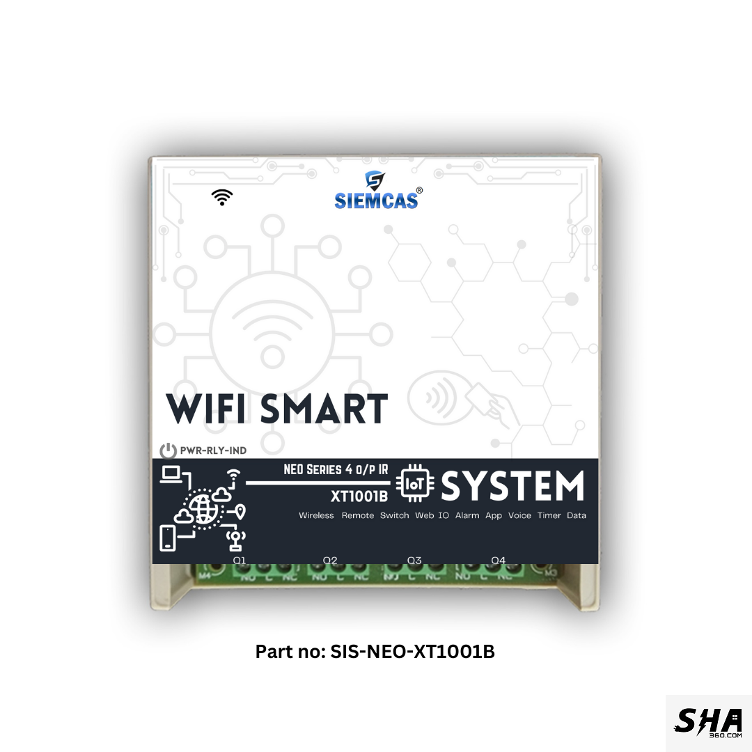 SIEMCAS Wifi Smart NEO Seires Plus IR 4 Channel State Wireless Webserver SHA-SIS-NEO-XT1001B - Sha360