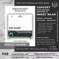 SIEMCAS Wifi Smart PRO Series IR 4 Channel State Wireless WLAN Webserver SHA-SIS-PRO-XT1004D - Sha360