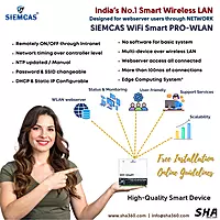 SIEMCAS Wifi Smart PRO Series IR 4 Channel State Wireless WLAN Webserver SHA-SIS-PRO-XT1004D - Sha360