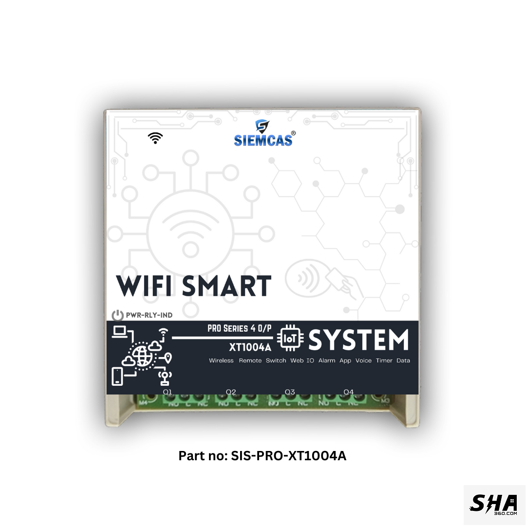 SIEMCAS Wifi Smart PRO Series Flexi 4 Channel IoT Cloud Operation SHA-SIS-PRO-XT1004A - Sha360