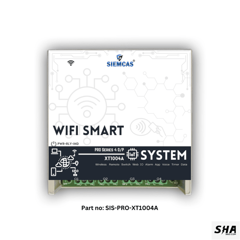 SIEMCAS Wifi Smart PRO Series Flexi 4 Channel IoT Cloud Operation SHA-SIS-PRO-XT1004A - Sha360 SIEMCAS Wifi Smart PRO Series Flexi 4 Channel IoT Cloud Operation SHA-SIS-PRO-XT1004A - Sha360