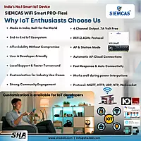 SIEMCAS Wifi Smart PRO Series Flexi 4 Channel IoT Cloud Operation SHA-SIS-PRO-XT1004A - Sha360