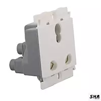 Legrand Mylinc Polycarbonate 16A 3 Pin Multi-Socket (White) 6755 55 - Sha360