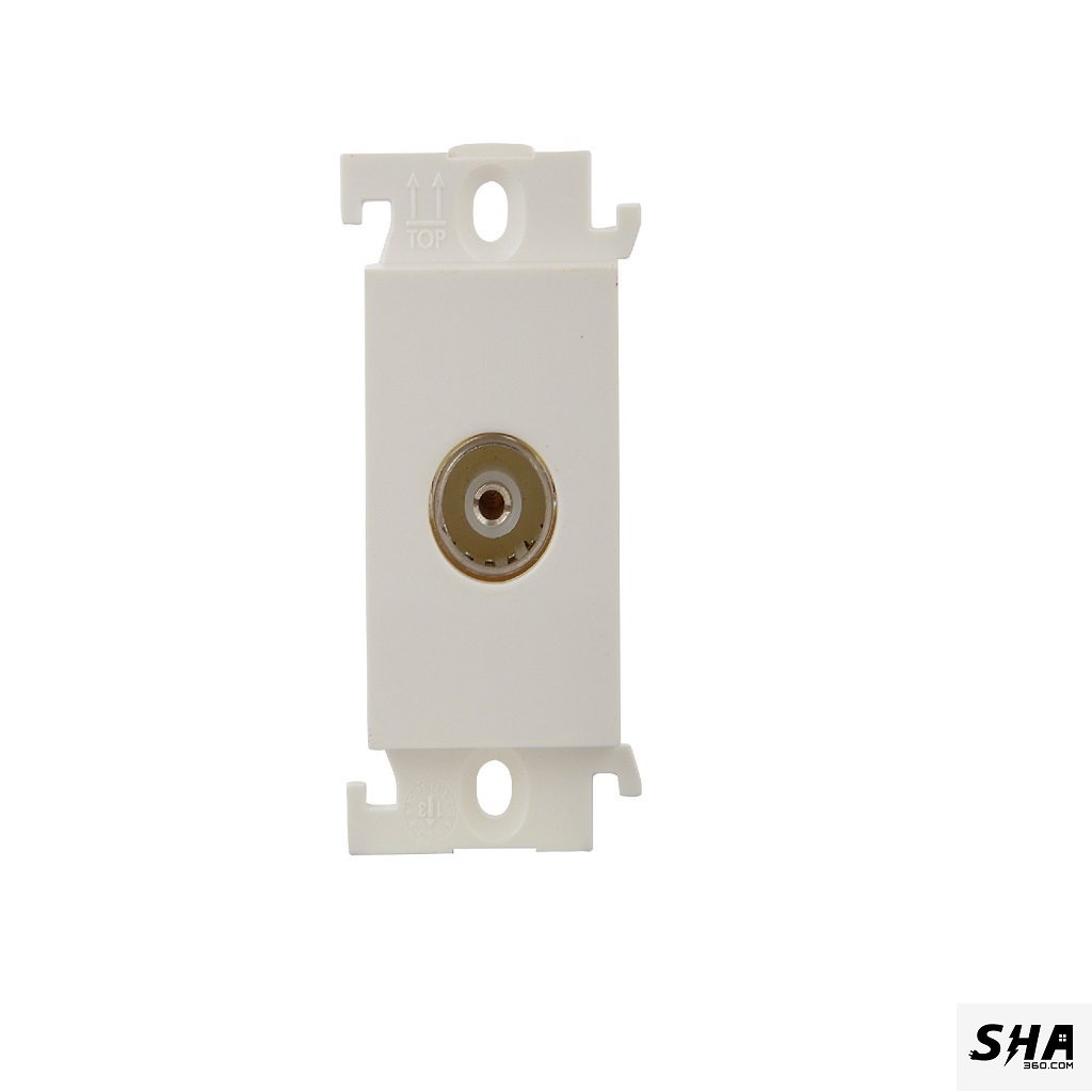 Legrand Mylinc TV Socket 1 Module (White) 6755 46 - Sha360