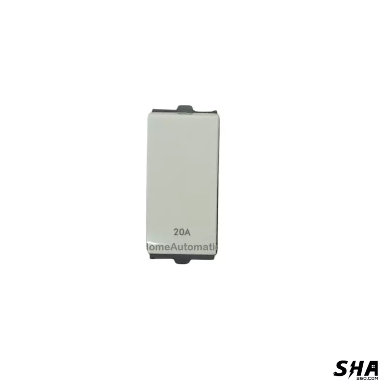 GM Modular G-Nine Viva 16A/20A 1-Way Switch (White) AB 1 005 - Sha360