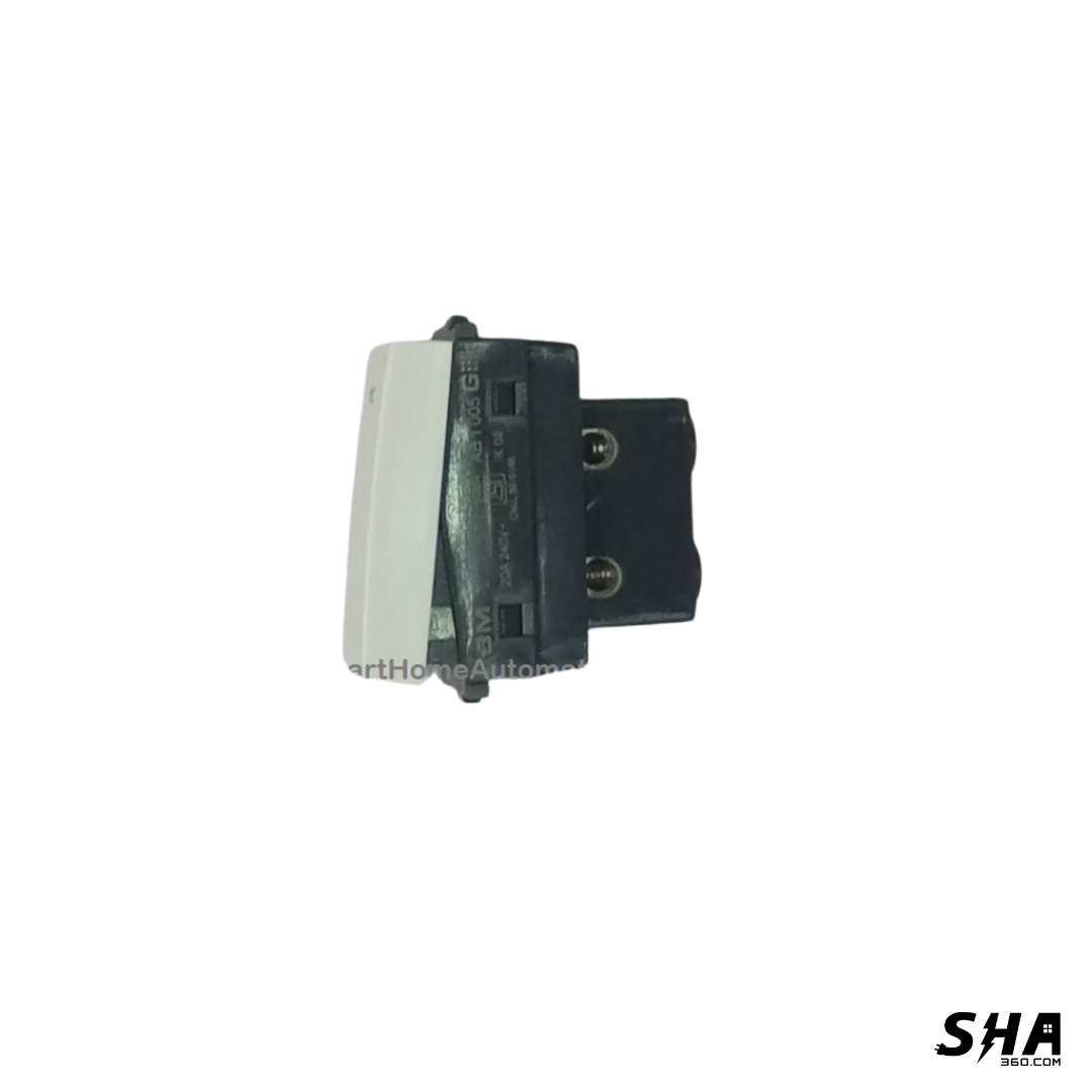 GM Modular G-Nine Viva 16A/20A 1-Way Switch (White) AB 1 005 - Sha360