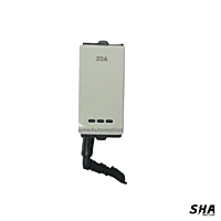 GM Modular G-Nine Viva 16A/20A 1-Way Switch with LED indicator (White) AB 1 006 - Sha360