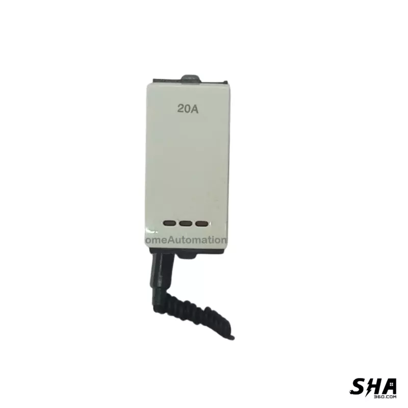 GM Modular G-Nine Viva 16A/20A 1-Way Switch with LED indicator (White) AB 1 006 - Sha360