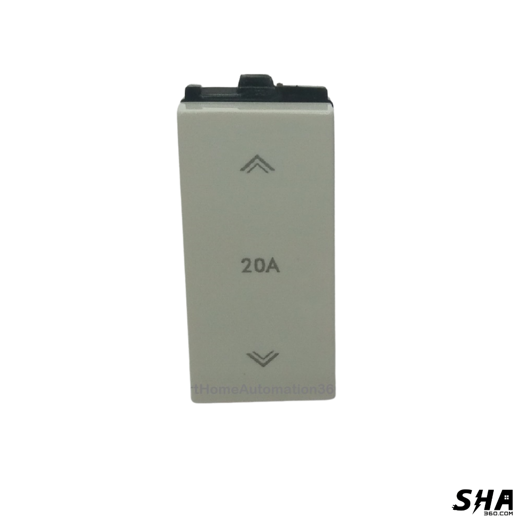 GM Modular G-Nine Genia 16A/20A 2-Way Switch (White) AB 1 211 - Sha360