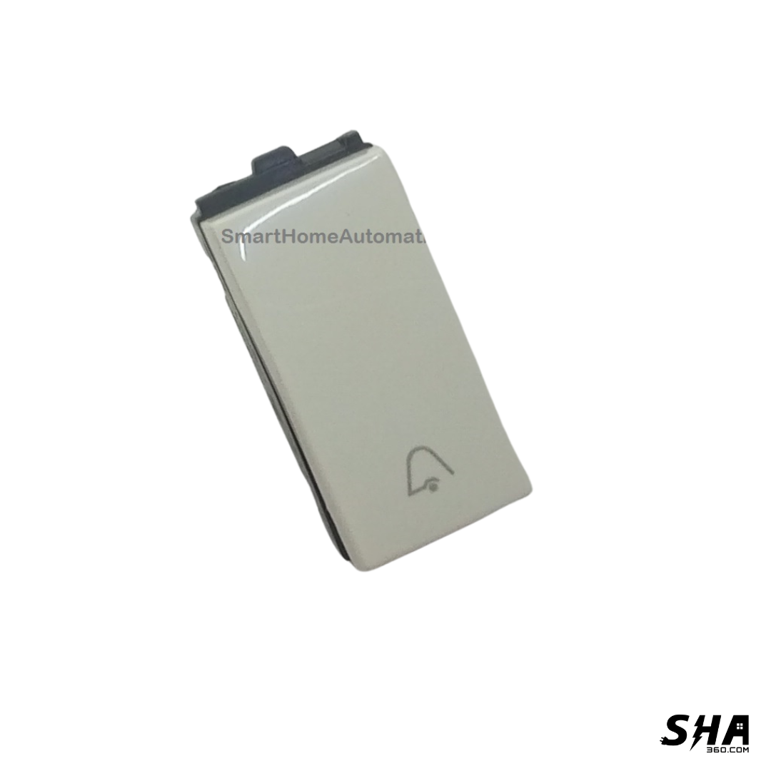 GM Modular G-Nine Viva 6A/10A Bell Switch (White) AB 1 013 - Sha360 GM Modular G-Nine Viva 6A/10A Bell Switch (White) AB 1 013 - Sha360