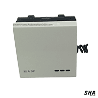 GM Modular G-Nine Viva 32A DP 1-Way Switch with LED indicator (White) AB 2 024 - Sha360