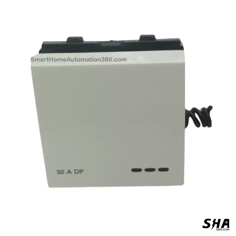 GM Modular G-Nine Viva 32A DP 1-Way Switch with LED indicator (White) AB 2 024 - Sha360