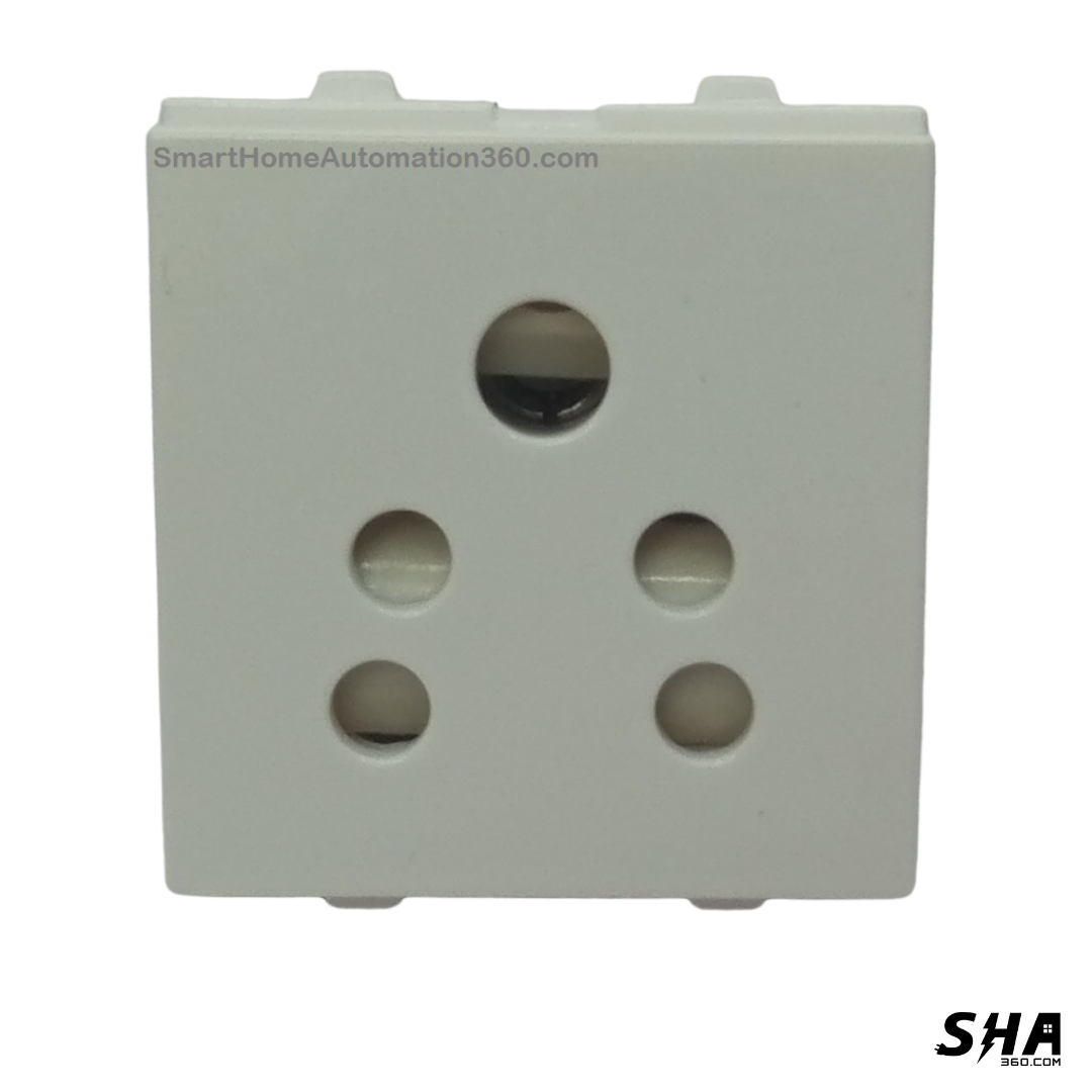 GM Modular G-Nine 6A 2/3 pin Socket (White) AB 2 136 - Sha360 GM Modular G-Nine 6A 2/3 pin Socket (White) AB 2 136 - Sha360