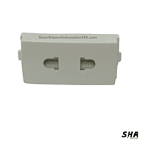 GM Modular G-Nine 6A 2 pin Socket Euro (White) AB 1 028 - Sha360 GM Modular G-Nine 6A 2 pin Socket Euro (White) AB 1 028 - Sha360
