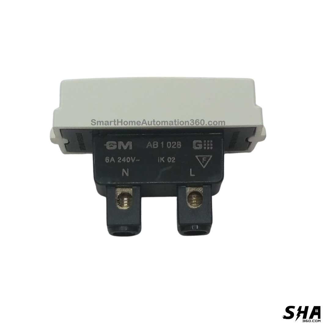 GM Modular G-Nine 6A 2 pin Socket Euro (White) AB 1 028 - Sha360