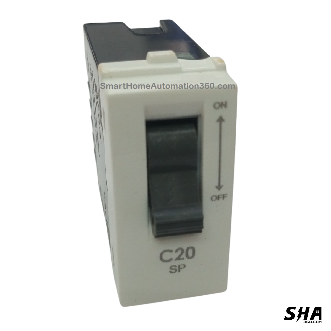 GM Modular G-Nine MCB 20A Modular 1M (White) AB 1 113 - Sha360
