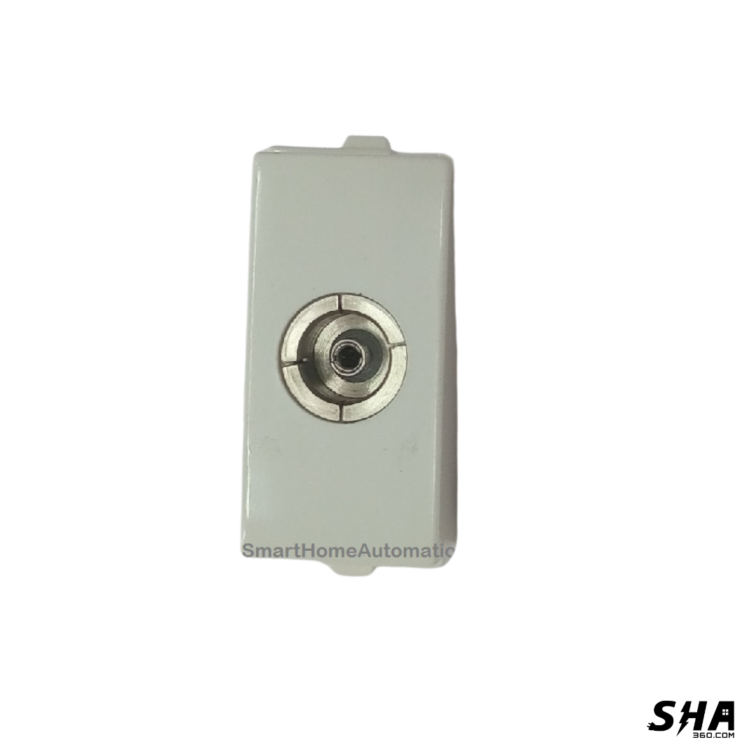 GM Modular G-Nine TV Socket 1 Module (White) AB 1 032 - Sha360