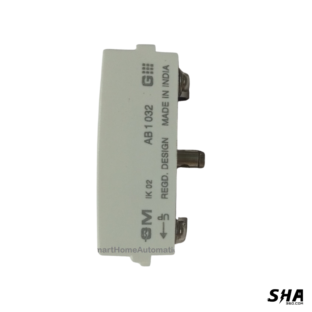 GM Modular G-Nine TV Socket 1 Module (White) AB 1 032 - Sha360