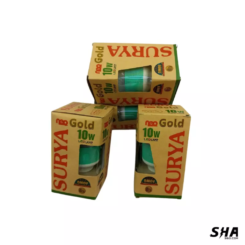 10W LED Bulb Surya Gold Neo (White) - Sha360