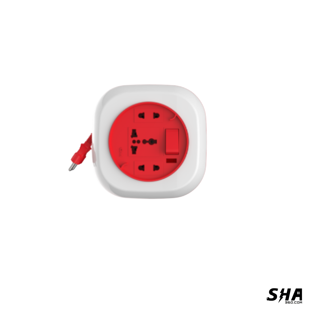 GM Modular GEO 2 Pin Flex Box 4.2 mtrs with indicator and international socket GM 3072 - Sha360