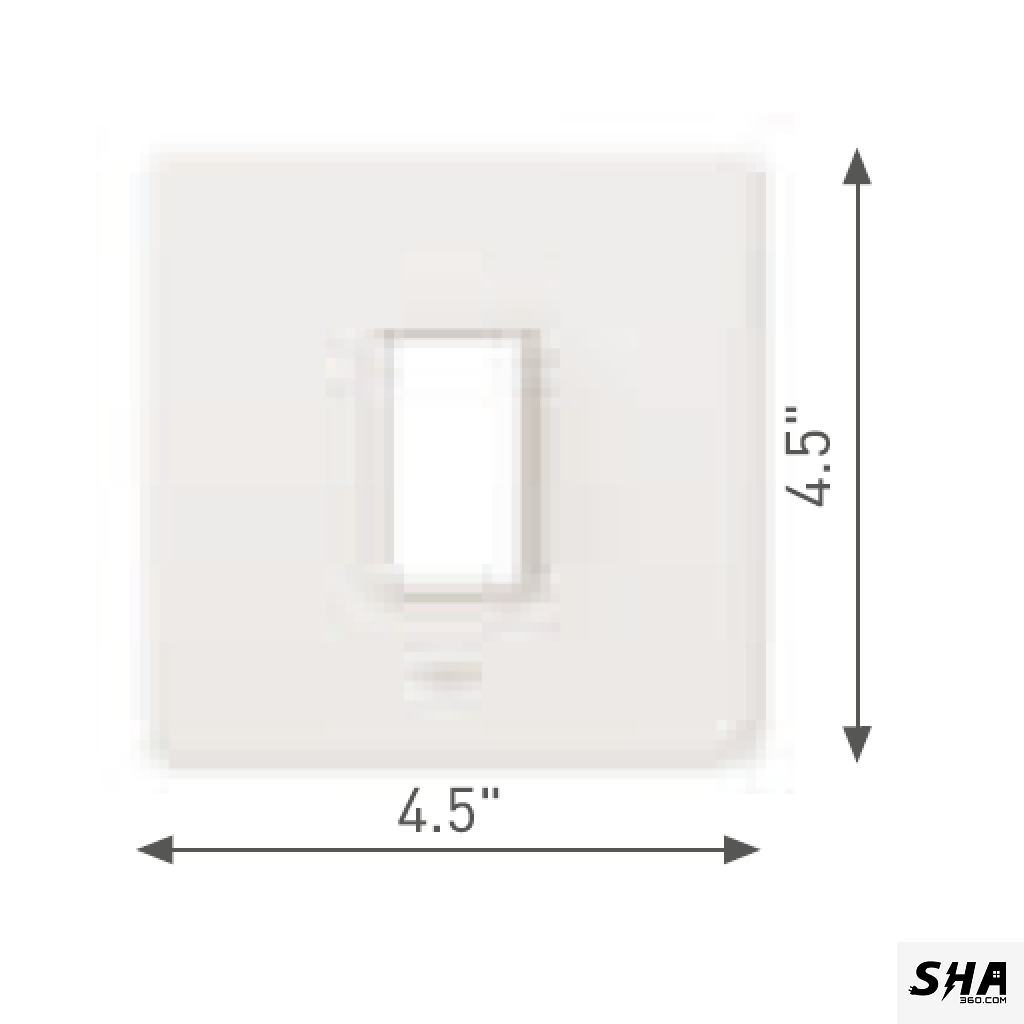 GM Modular G-Nine 1 Module (4x4) Cover Plate (White) - Sha360 GM Modular G-Nine 1 Module (4x4) Cover Plate (White) - Sha360