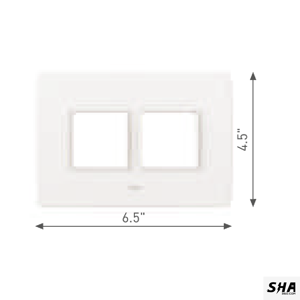 GM Modular G-Nine 4 Module (6x4) Cover Plate (White) - Sha360 GM Modular G-Nine 4 Module (6x4) Cover Plate (White) - Sha360