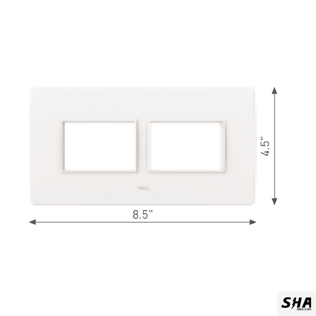 GM Modular G-Nine 6 Module (8x4) Cover Plate (White) - Sha360 GM Modular G-Nine 6 Module (8x4) Cover Plate (White) - Sha360