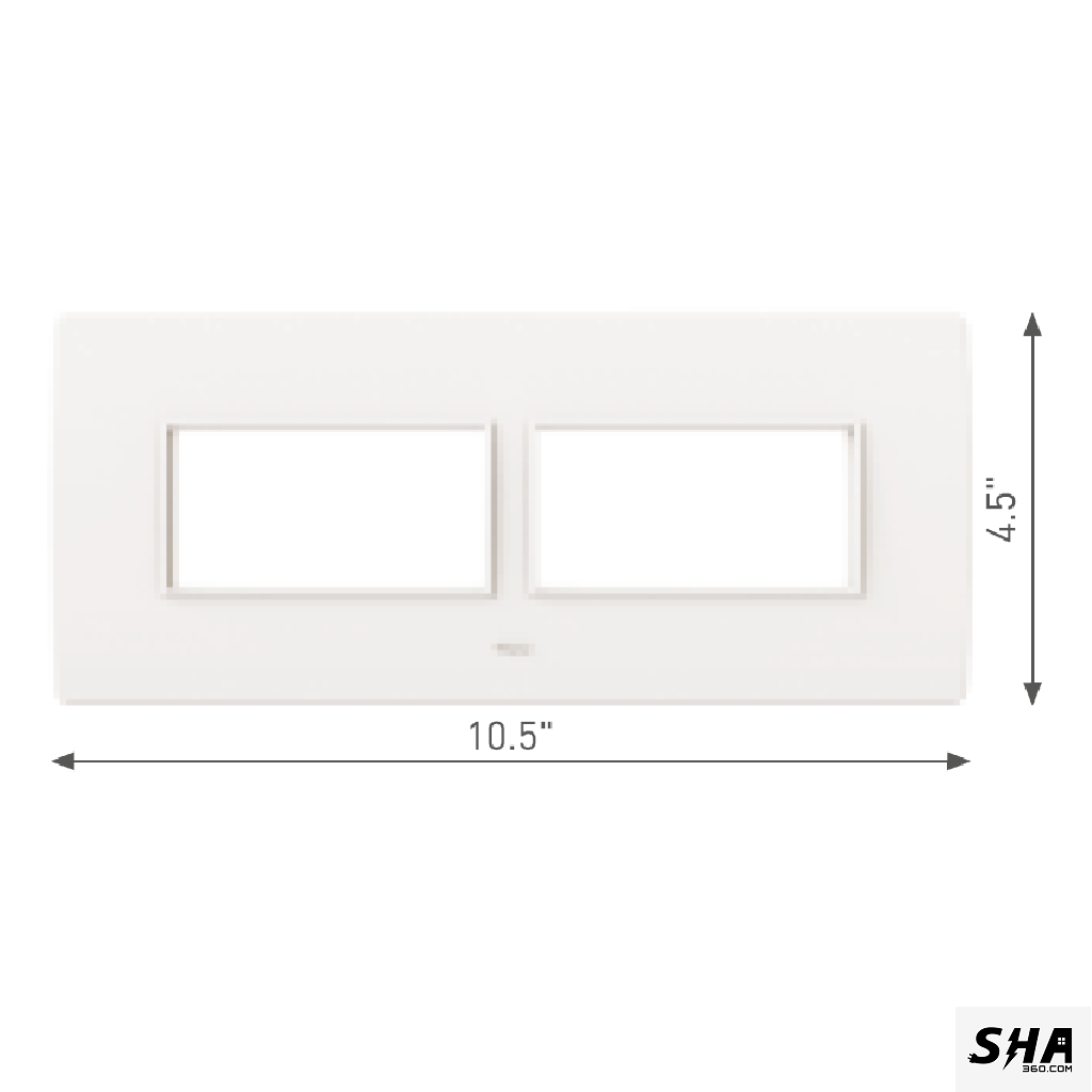 GM Modular G-Nine 8 Module (10x4) Cover Plate (White) - Sha360 GM Modular G-Nine 8 Module (10x4) Cover Plate (White) - Sha360