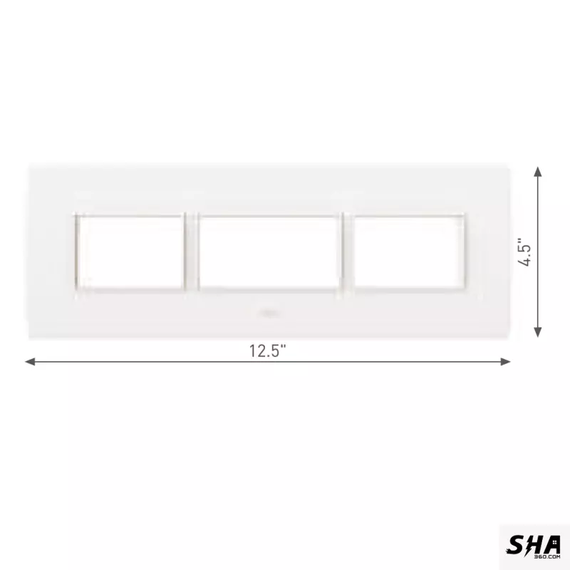 GM Modular G-Nine 10 Module (12x4) Cover Plate (White) - Sha360