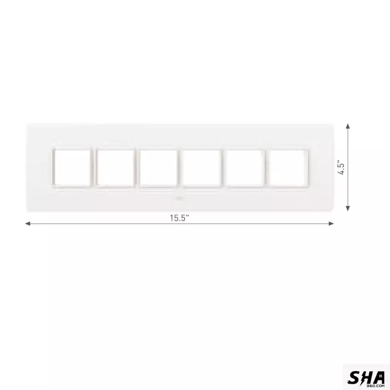 GM Modular G-Nine 12 Module (15x4) Cover Plate (White) - Sha360